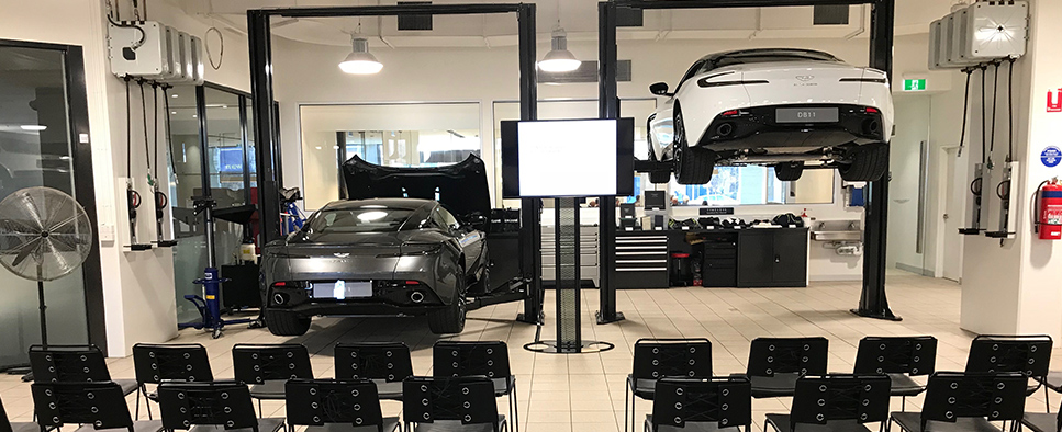 Aston Martin Melbourne Owners Service Workshop and Zagame Autobody Tour